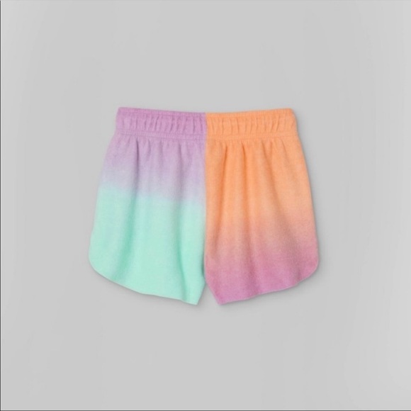 Wild fable ombré orange pink dolphin shorts fleece nwt - Picture 3 of 7